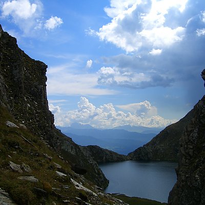 Hochgebirgssee in den Pfunderer Alpen